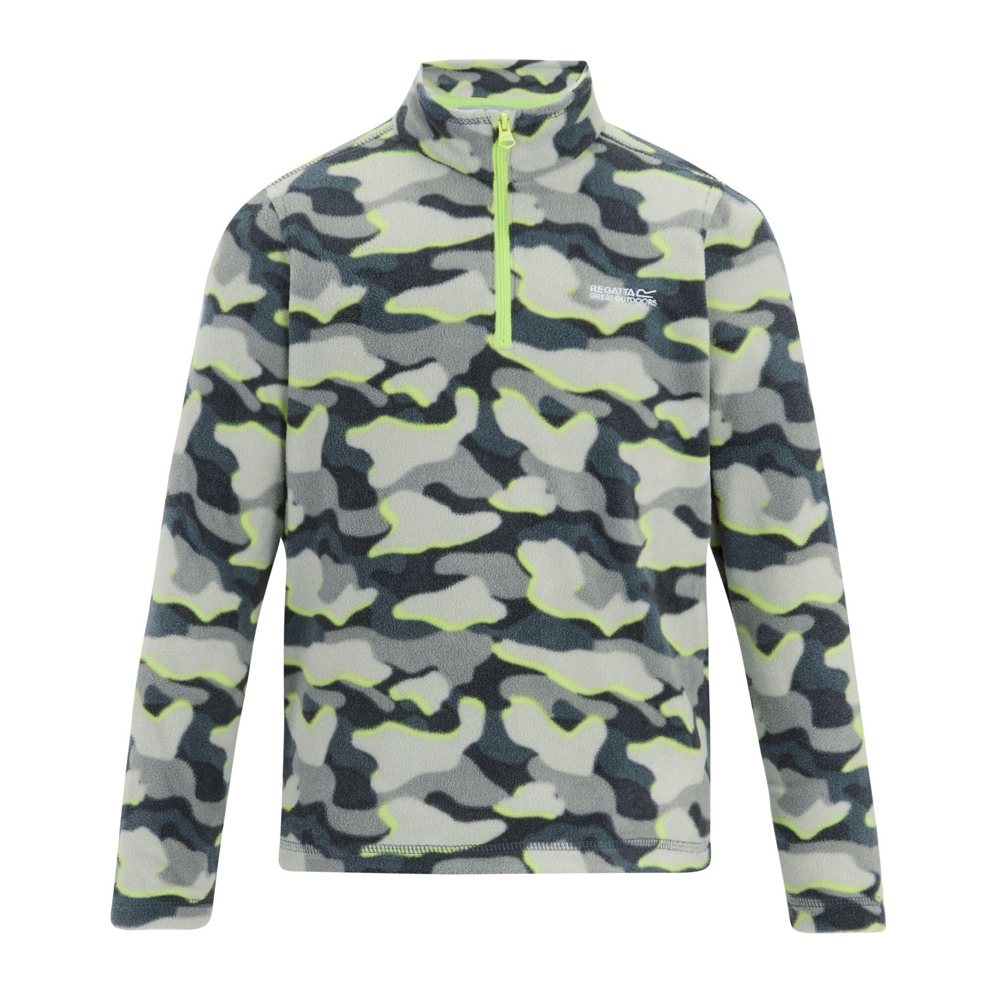 Regatta  Kids Drkstrmcamo Kids Hot Shot Ii Half Zip Fleece in Size 13 - 14 Years, Sports Direct