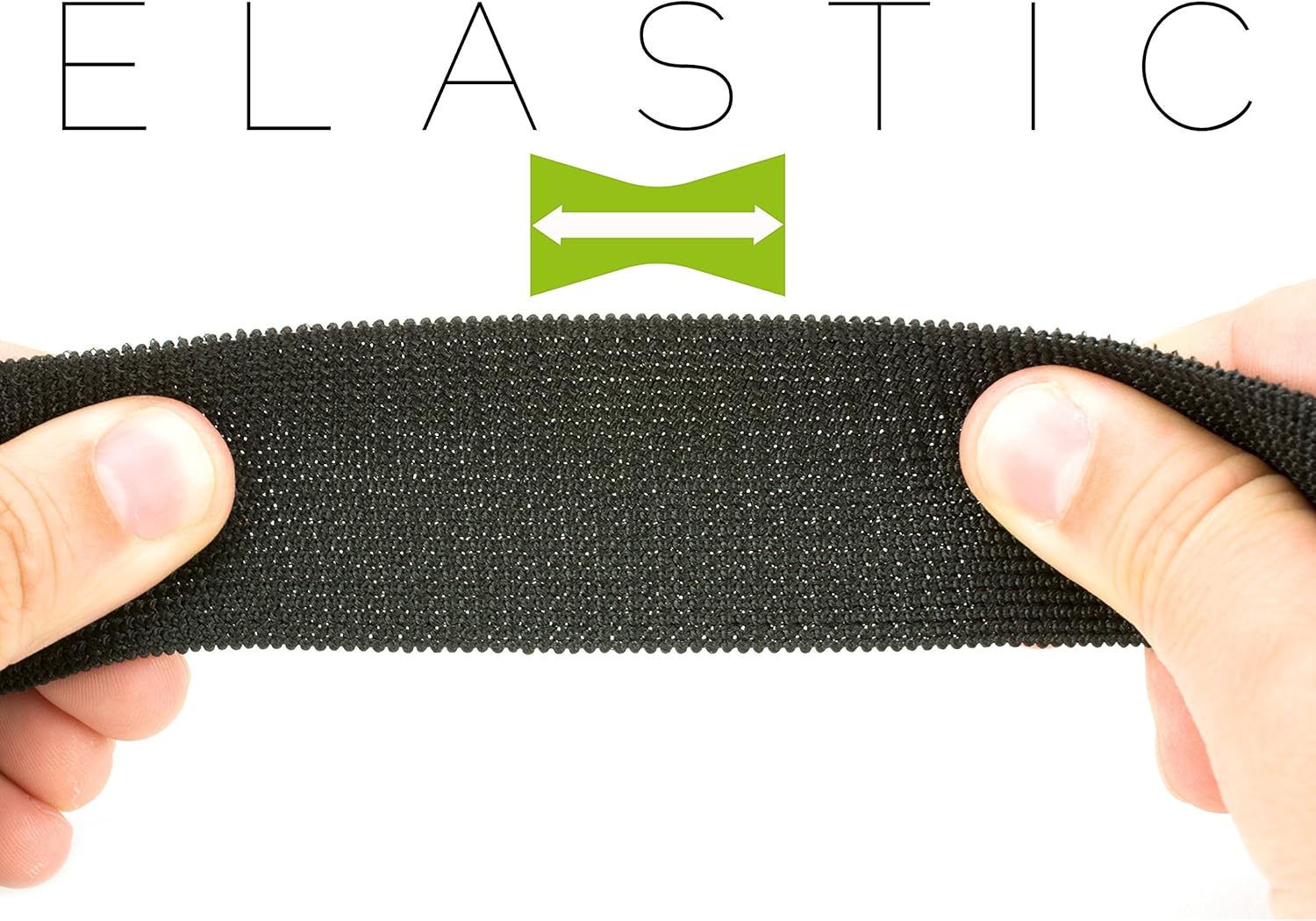All Purpose Elastic Cinch Strap - 16 x 2 Inch - 5 Pack
