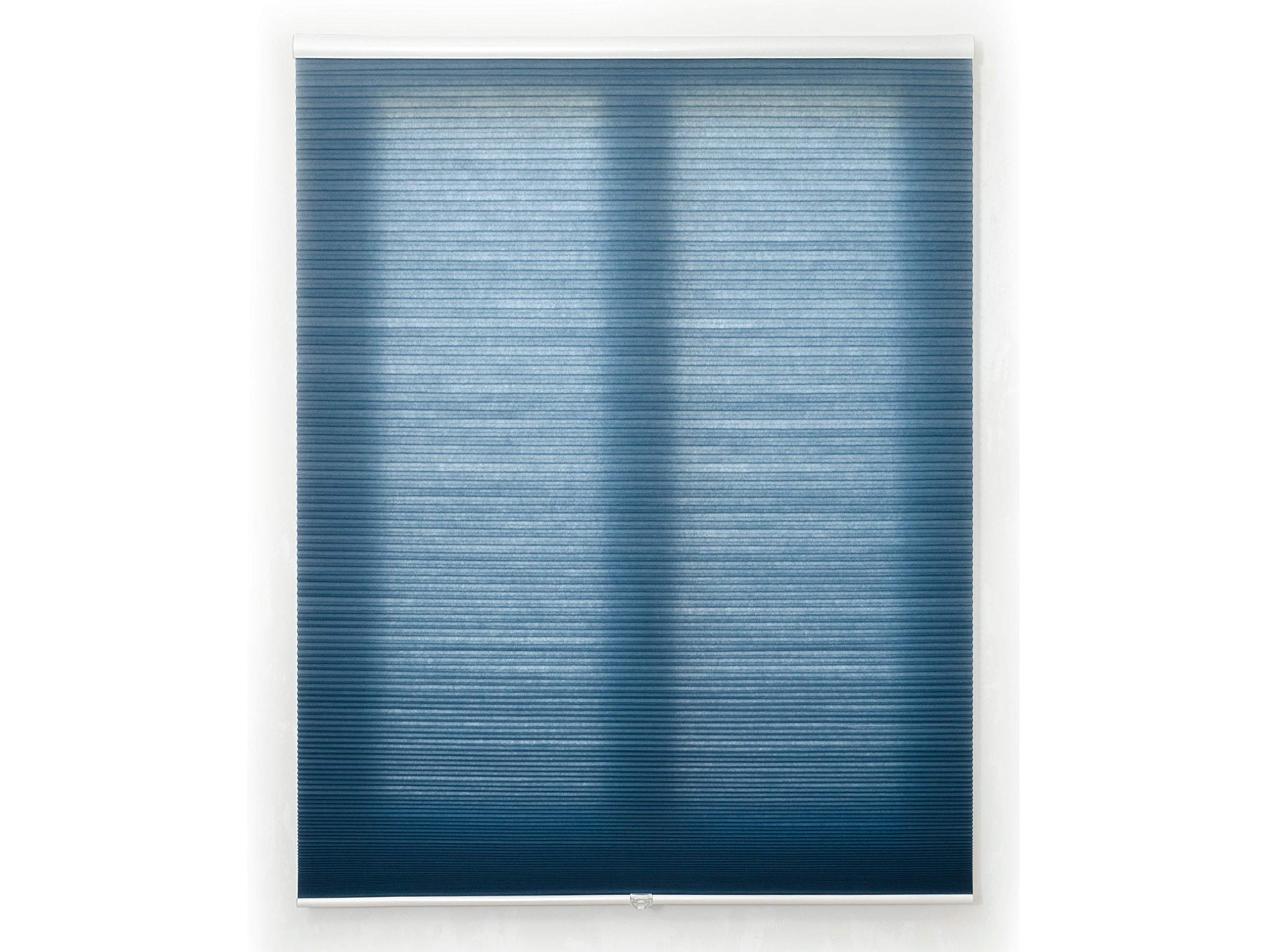 Blindecor Bee Honeycomb Pleated Blind - Available in More Colours and Sizes 95 x 230 cm blue