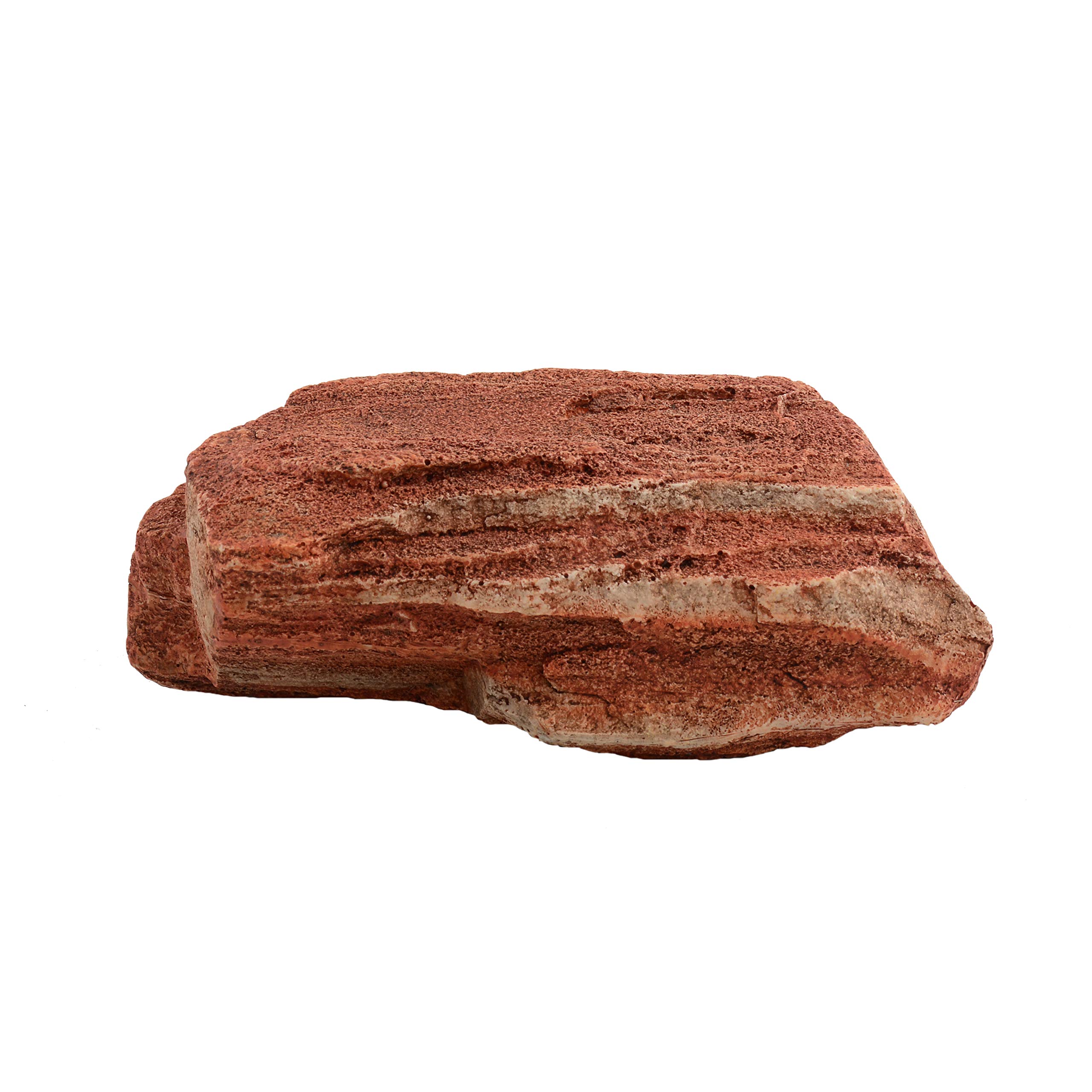 Askoll 281216 ORNAMENT STONE RED M 13.4X7.4X5.2, Medium