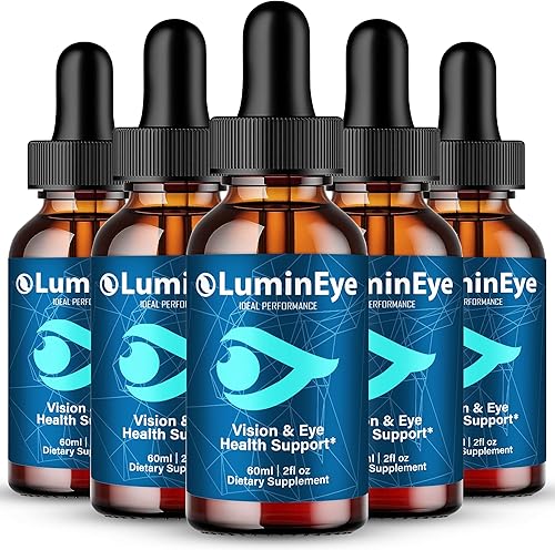 LuminEye Drops, gotas oficiales de suplemento de salud ocular LuminEye, máxima fuerza, bienestar visual natural y vista cristalina, cuentagotas
