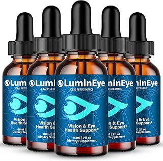 LuminEye Drops, Official LuminEye Eye Health Supplement Drops - Maximum Strength, All Natural Visual Wellness & Crystal Clear View, Advanced Lumin Eye Droppers for Gentle Care Reviews (5 Pack)