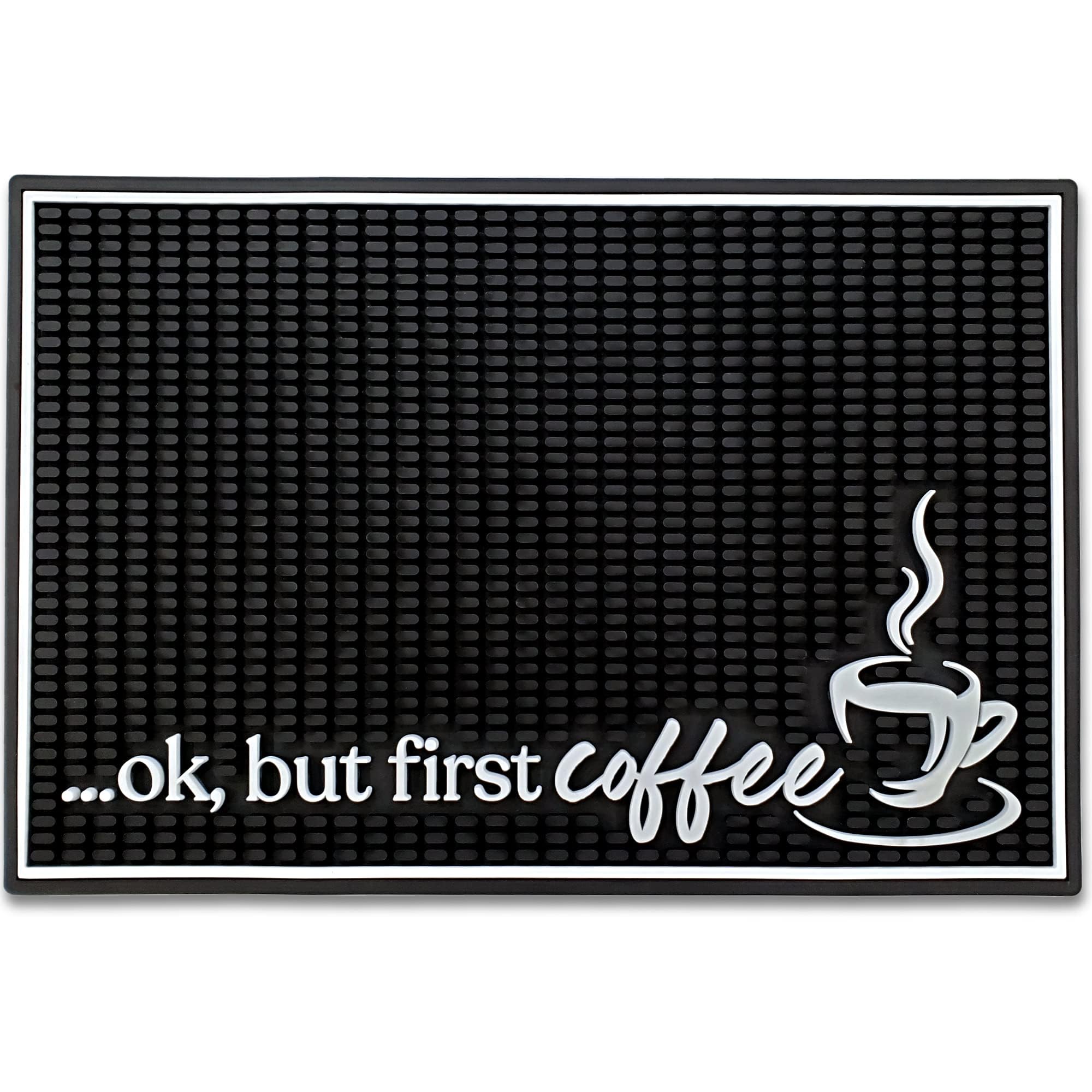 New Mungo Coffee Bar Mat - Coffee Bar Accessories & Decor for Countertops - Rubber Mat - 18”x12”