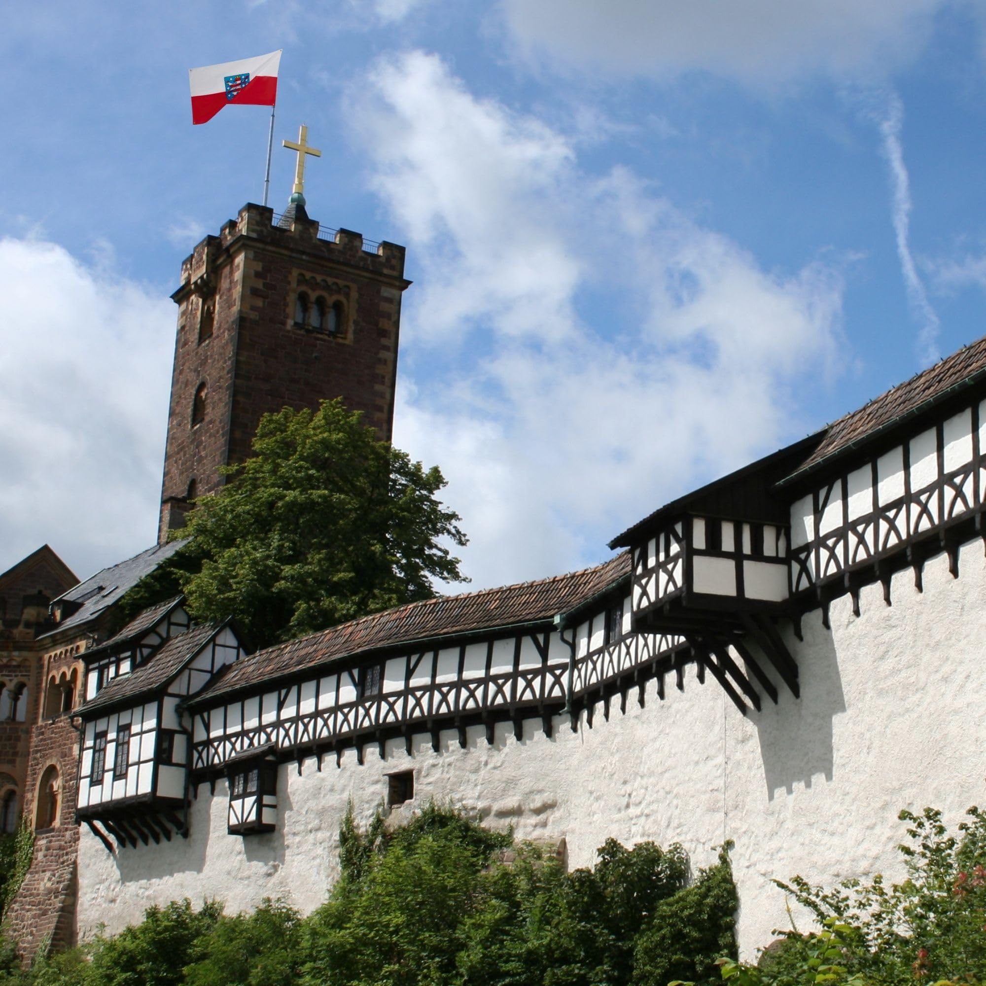 Runesol Thuringia Flag, 91x152cm, 3ft x 5ft, Thüringer Flagge, 4 Grommets, Eyelet in Every Corner, Thuringian Flag - Image 3