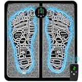 Portable MHD TENS Foot Massager for Plantar Fasciitis & Neuropathy Pain Relief - Deep Tissue Electric Muscle Stimulator, Adjustable Intensity, Lightweight Design for Home, Travel, Office Use