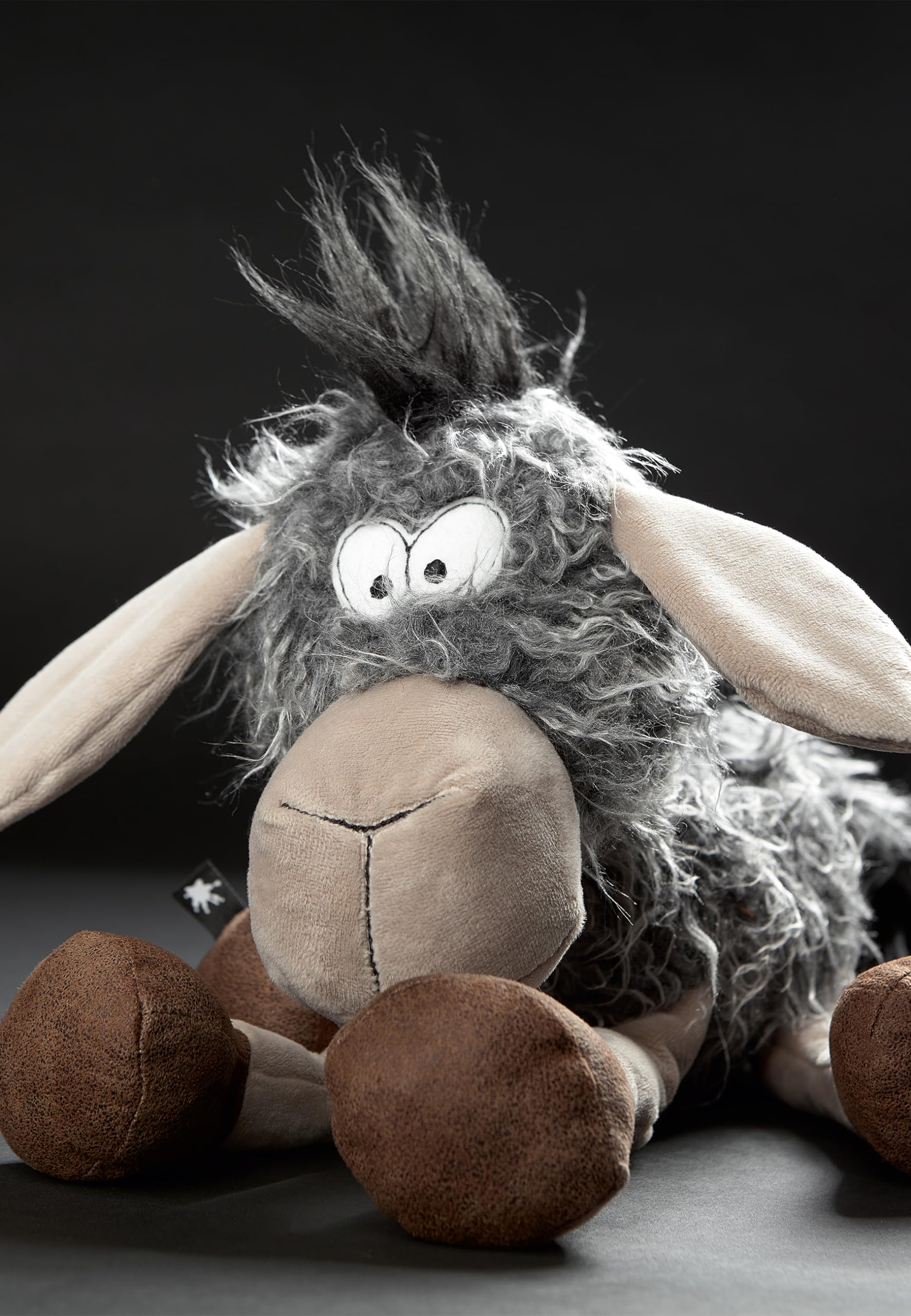 Sigikid BEASTS Doudou âne Don - Peluche Grise Et Marron - Modèle 42816
