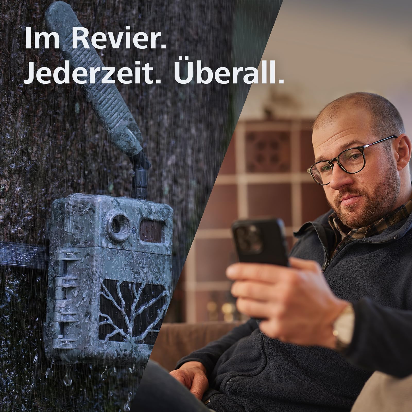 Zeiss Secacam 7 60° – 4G Profi-Wildkamera mit Handyübertragung, Bewegungsmelder, 60°-Winkel, SIM Karte, 32 GB Speicherkarte und Batterien