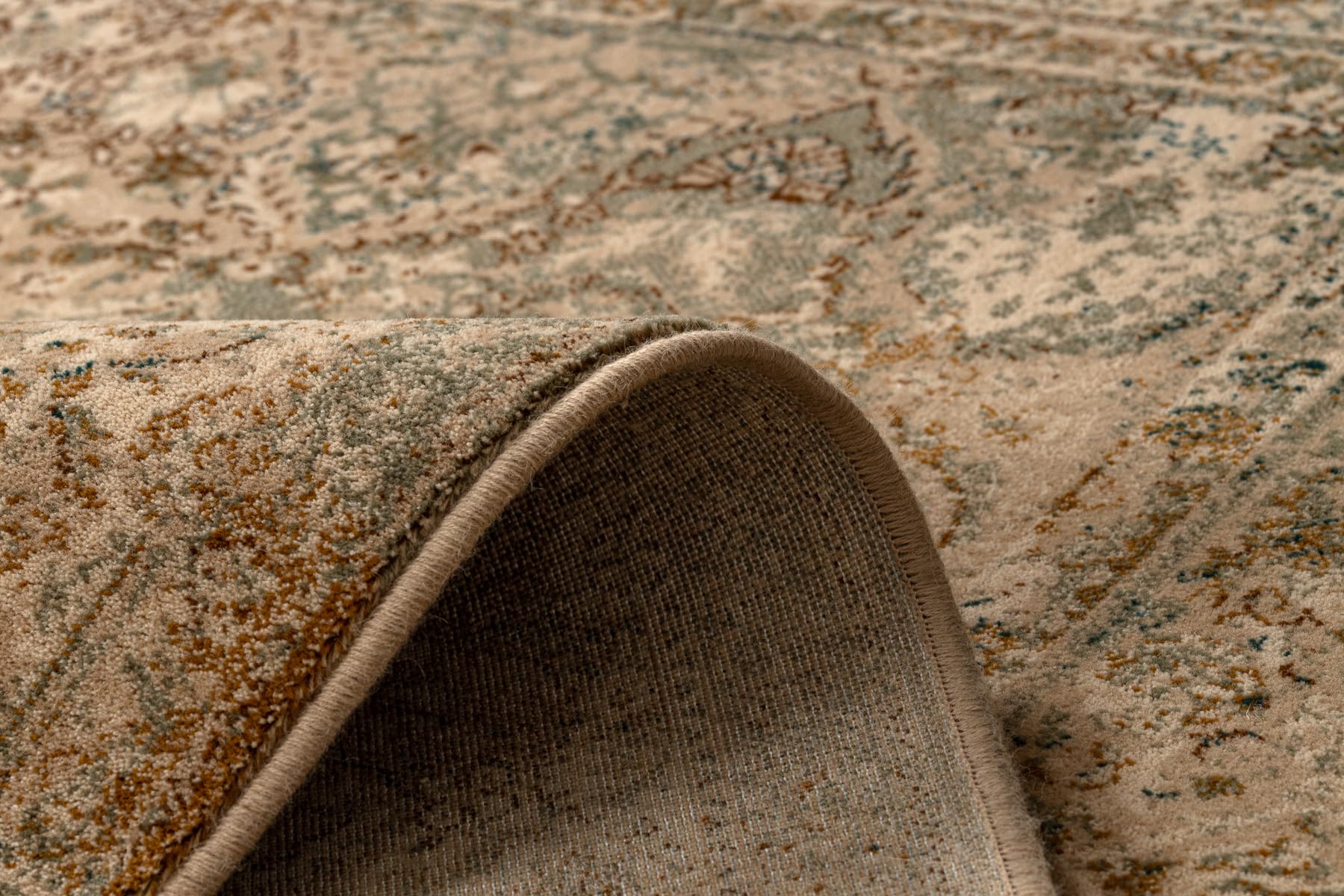 rugsx Wollteppich Omega für Wohnzimmer Schlafzimmer Beige 200x300 cm