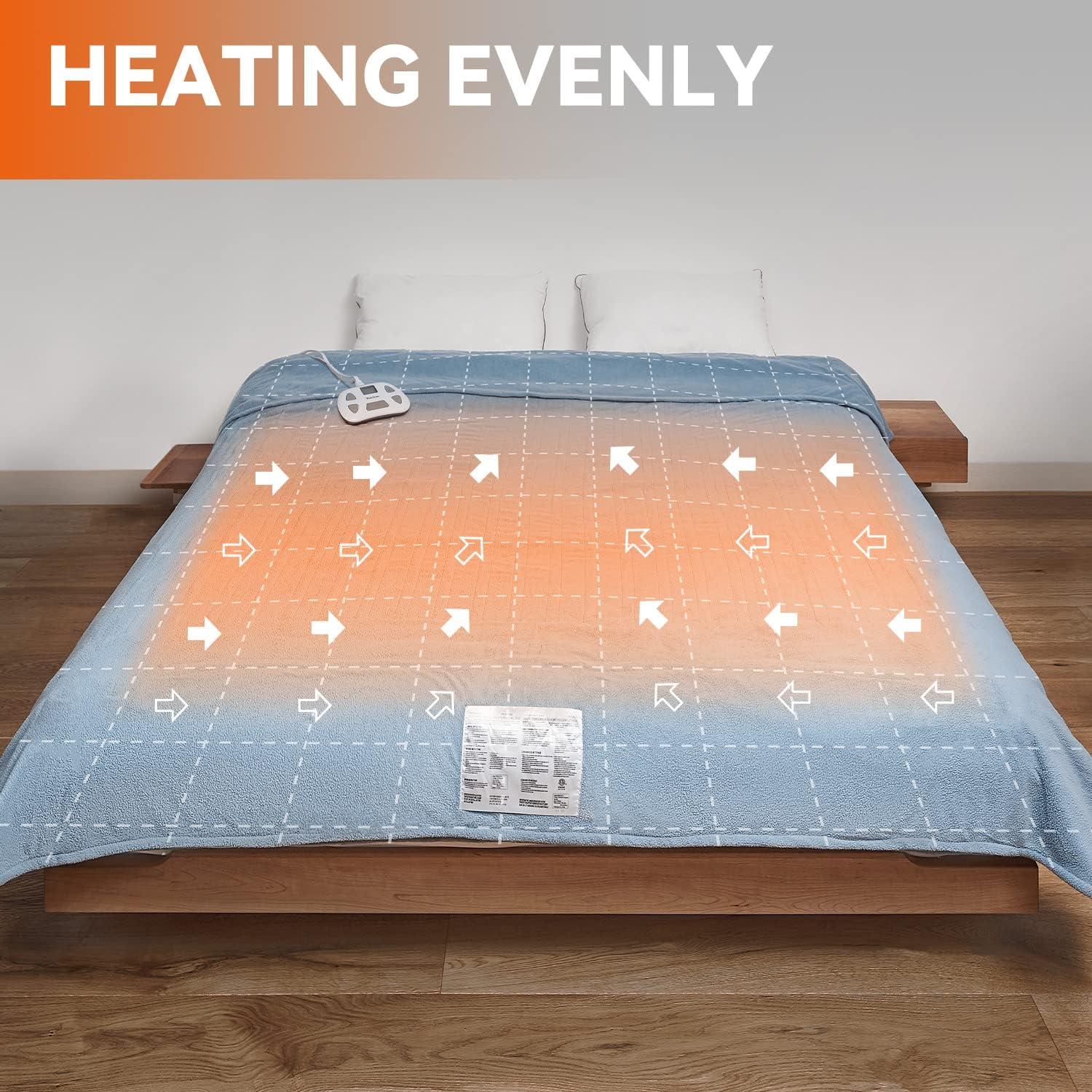 review Warm Storm Electric Blanket Twin Size 84 x 62 Inch Soft Polar Fleece Heated Blanket,10 Heat Levels,12 Hours Auto-Off,Machine Washable