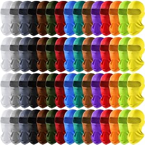 Vicenpal 60 Pcs Balaclava Face Masks Bulk Men Lightweight Full Face Cover Breathable Balaclava Pasamontanas Ski Winter Mask