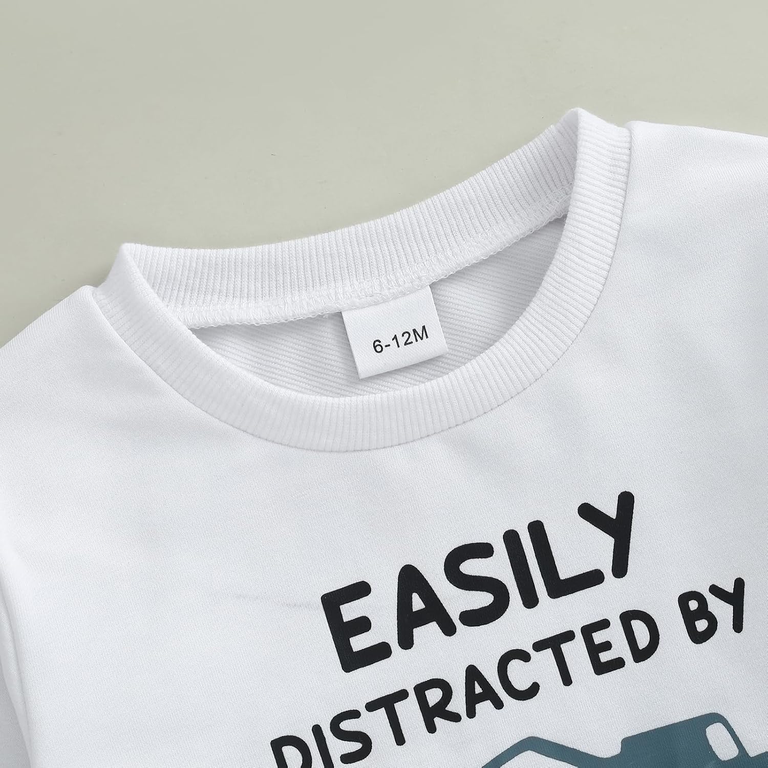 WZTYYDS Toddler Baby Boy Fall Clothes Letter Truck Long Sleeve Pullover Sweatshirt Tops Joggers Pants Set Winter Outfits - Image 4