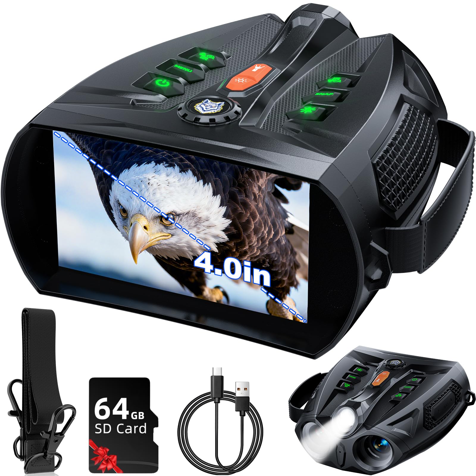 Amazon.com: 4K Night Vision Goggles, 4.0