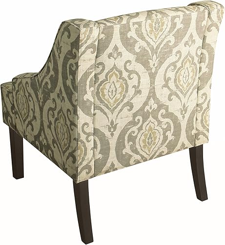 Miniatura 10 de HomePop - Sillón con brazos curvados de terciopelo para sala de estar - Café Suri