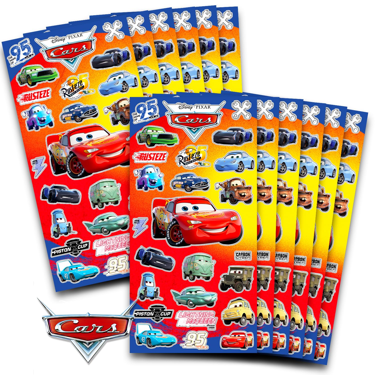 Amazon.com: Disney Cars Stickers Party Favors for Toddlers Kids 12
