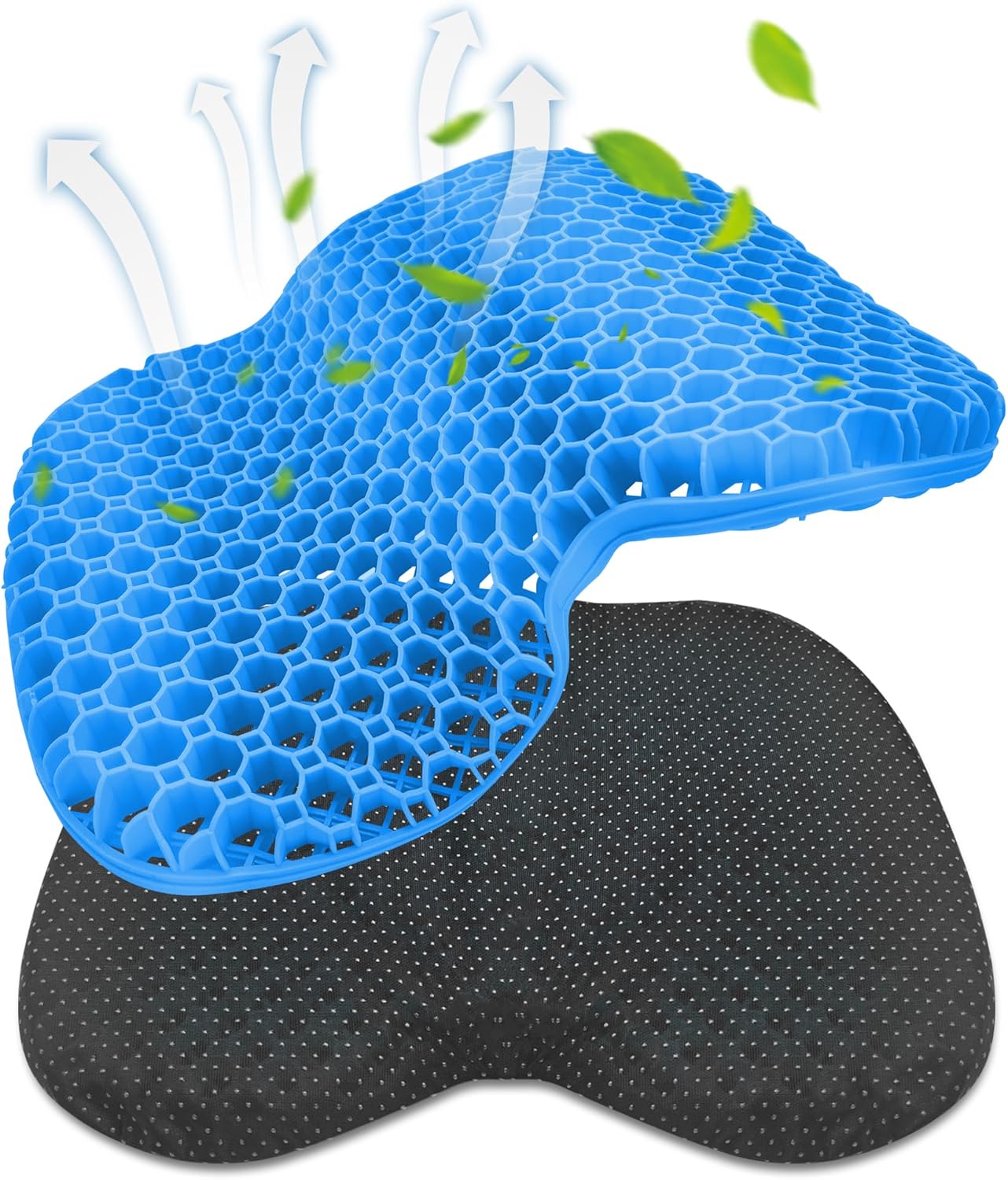 Waterproof Gel Kayak Seat Cushion for Sit-in Kayak Canoe with Anti-Slip Design Anti Slip Kayak Gel Seat Cushion – Comfort and Stability for Kayaking Adventure (Blue)