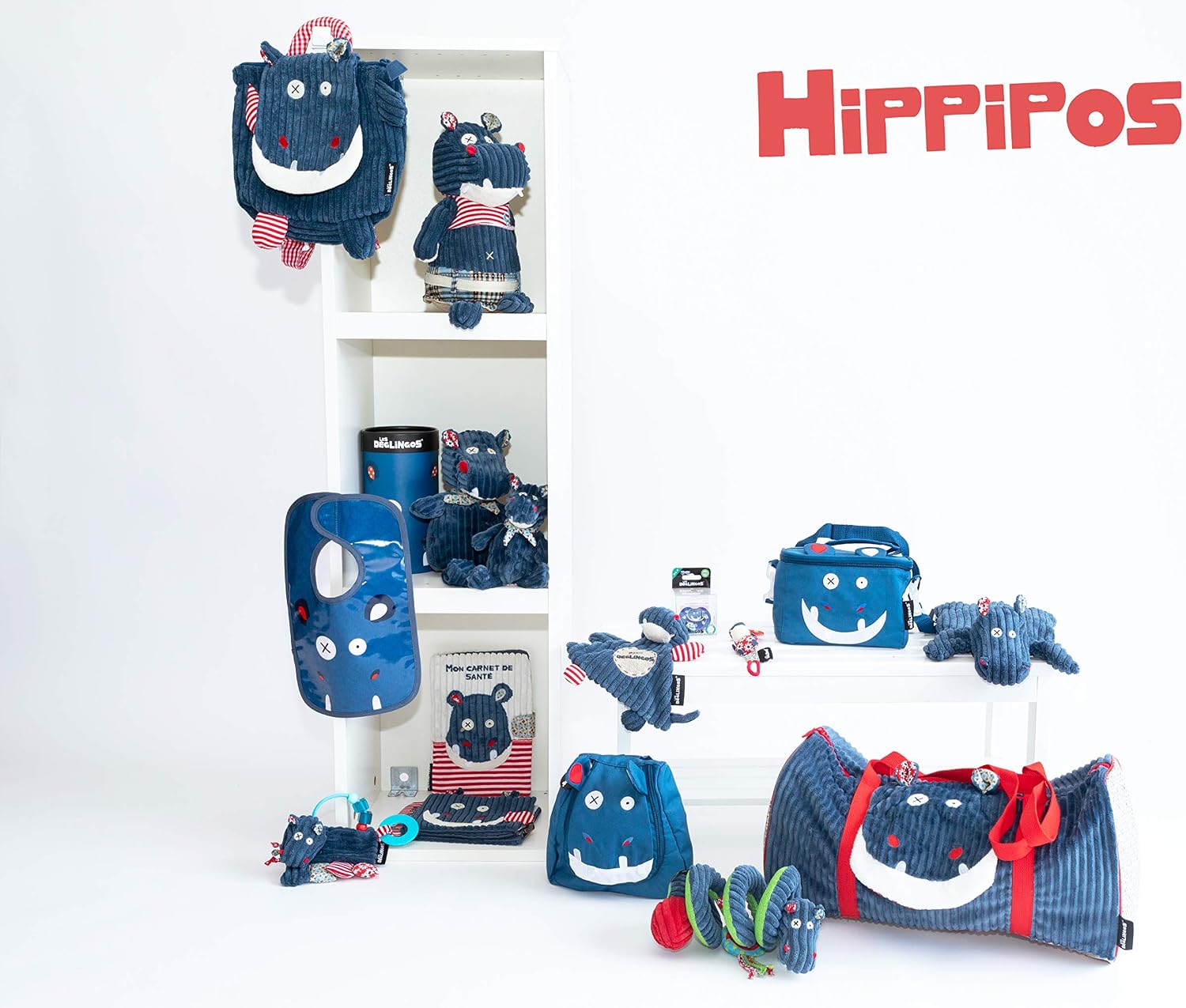 LES DGLINGOS Deglingos Hippipos The Hippo Baby Photo Album, Blue, 18x14 cm