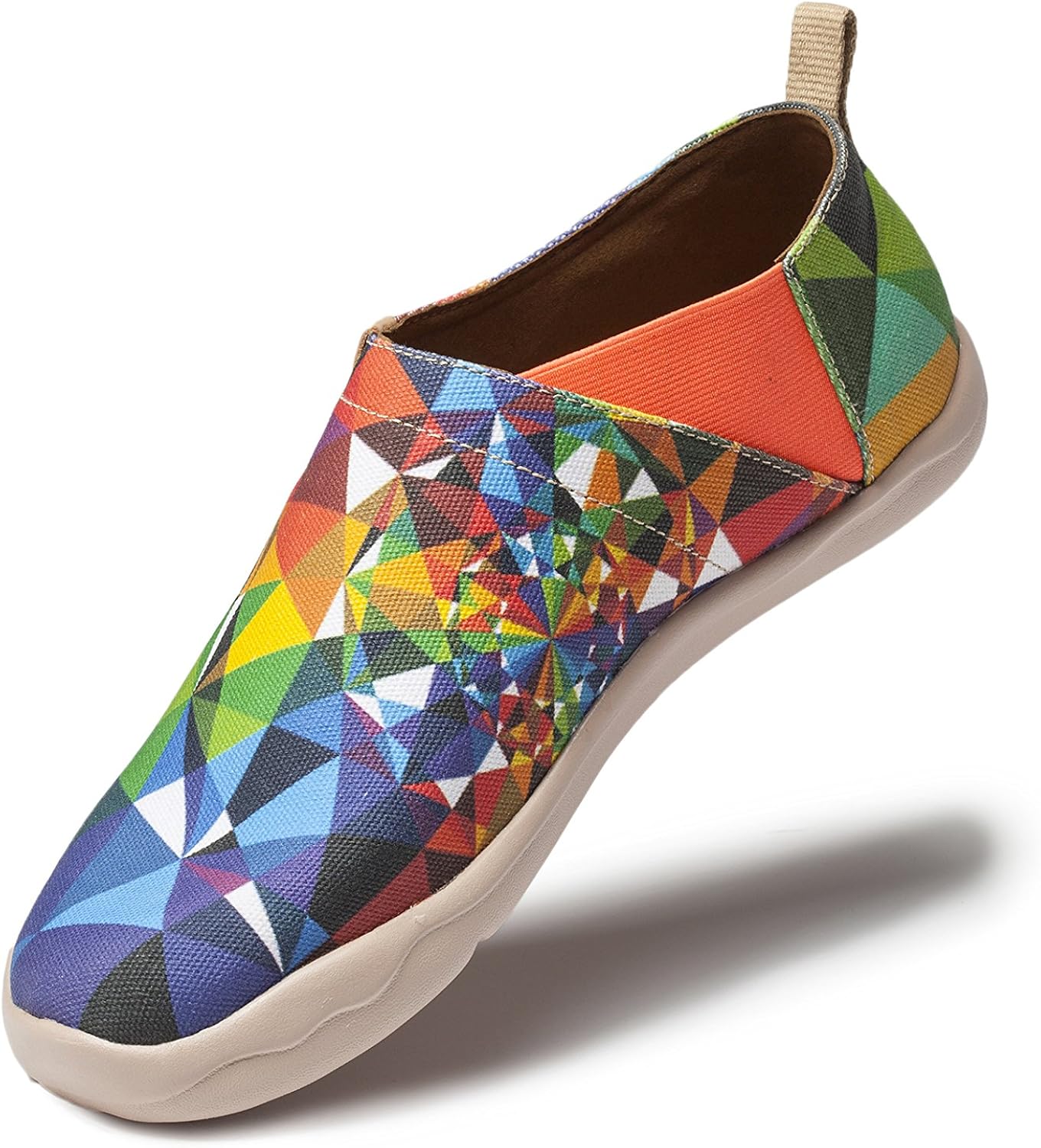 UIN Men's Magic Mirror Printed Canvas Slip On Shoe