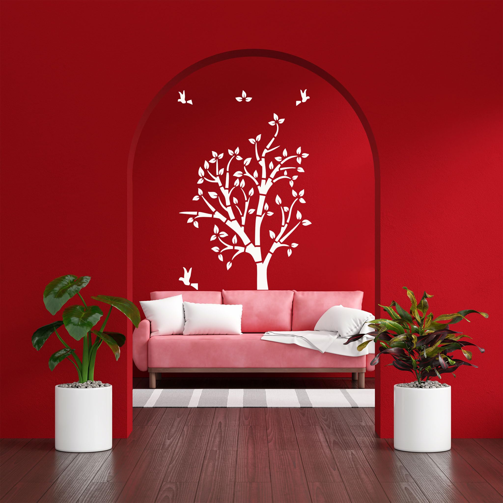 StenCart Stencil for Wall Painting Home Tree with Birds Reusable Wall Stencil Design for Wall Decoration(16inch x 24inch)–DIY Reusable Design Suitable for Home & Office (Pack of 1, (STC1624-574)) (B0CR81HKJN) Amazon Price History, Amazon Price Tracker