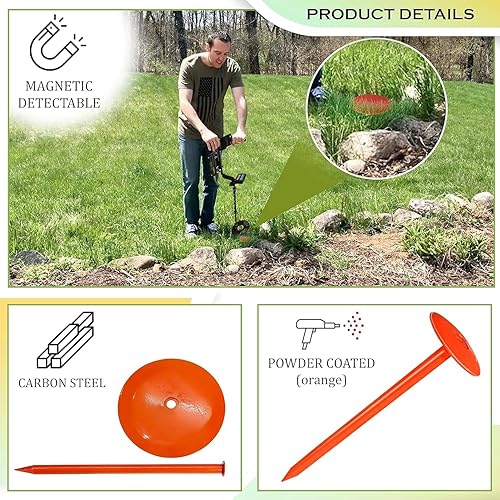 Miniatura 9 de Marcador de tanque séptico - 3.5 x 7 pulgadas - Marcadores de línea de propiedad adecuados para proteger tu tanque séptico y el límite de propiedad