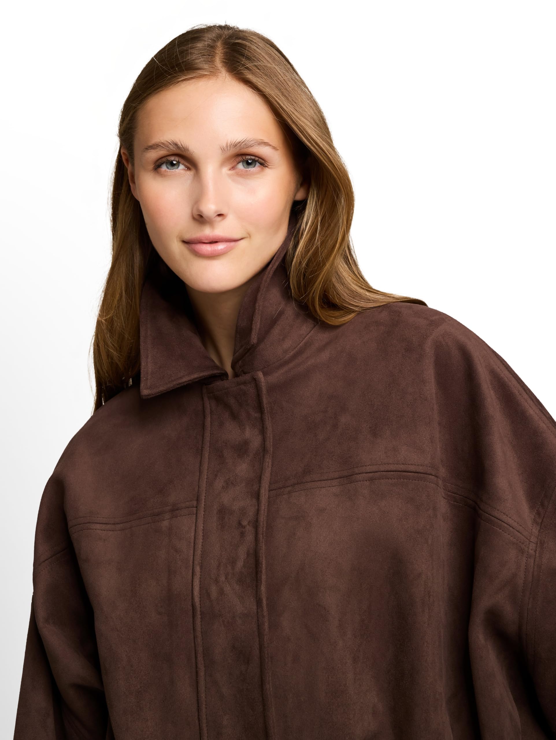 Tom Tailor Damen 1053092 Lederjacke aus Kunstwildleder (1er Pack)