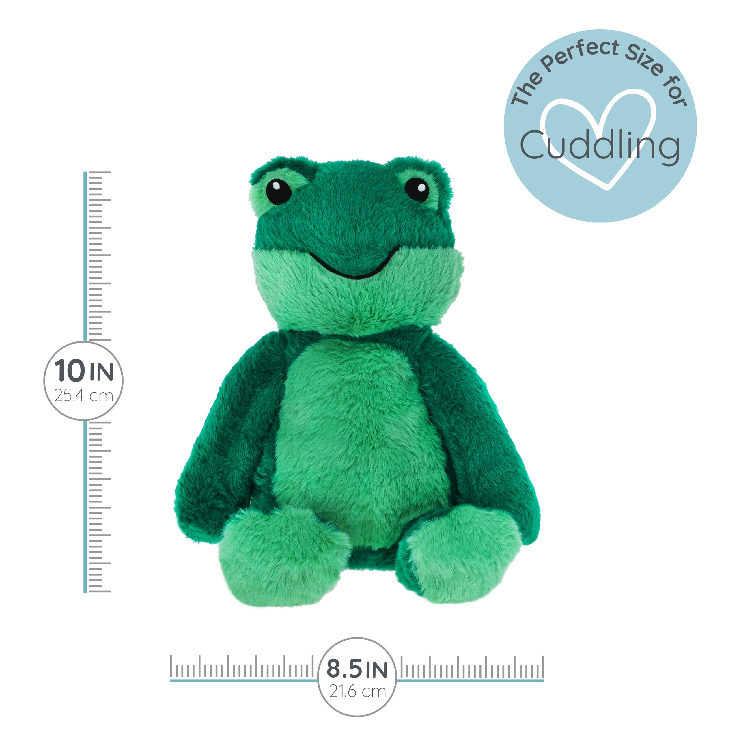 1i4 Group Warm Pals - Frog - Cozy Microwavable Lavender Scented Plush Toys - Heated Stuffed Animal - Heatable Coolable Bedtime Comfort Plushie - Image 5