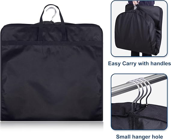 KIMBORA 43 Suit Bags for Closet Storage and Travel, Gusseted Hanging Garment Bags for Men Suit Cover With Handles for Clothes, Coats, Jackets, Shirts(3 Packs)