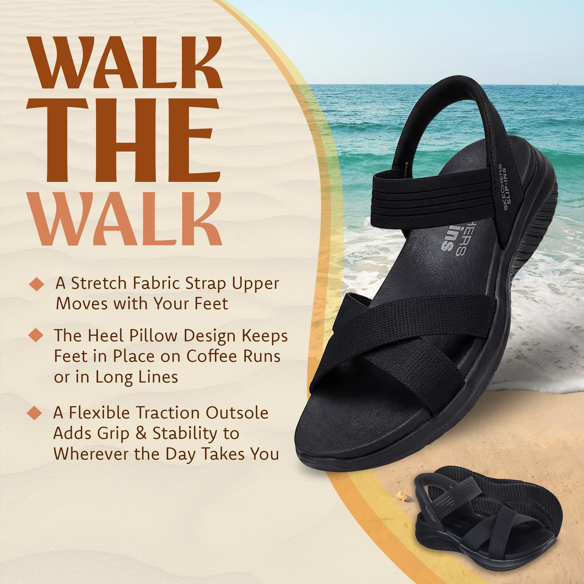 Skechers Damen Ultra Flex 3.0 Sandal Never Better – Bild 4