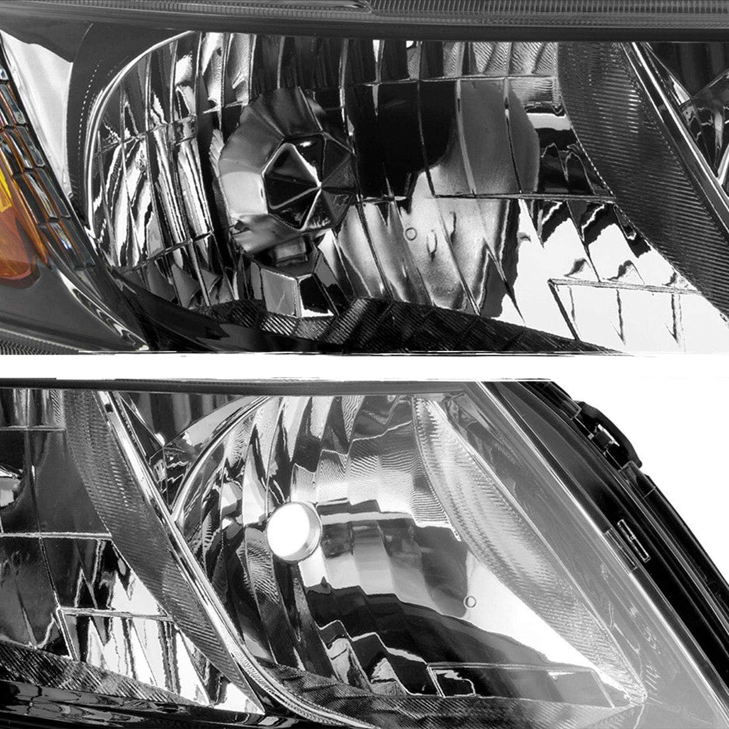 AKKON - Fits 2012 2013 2014 2015 Civic Sedan Coupe Halogen Type Chrome Headlights Right Passenger Side