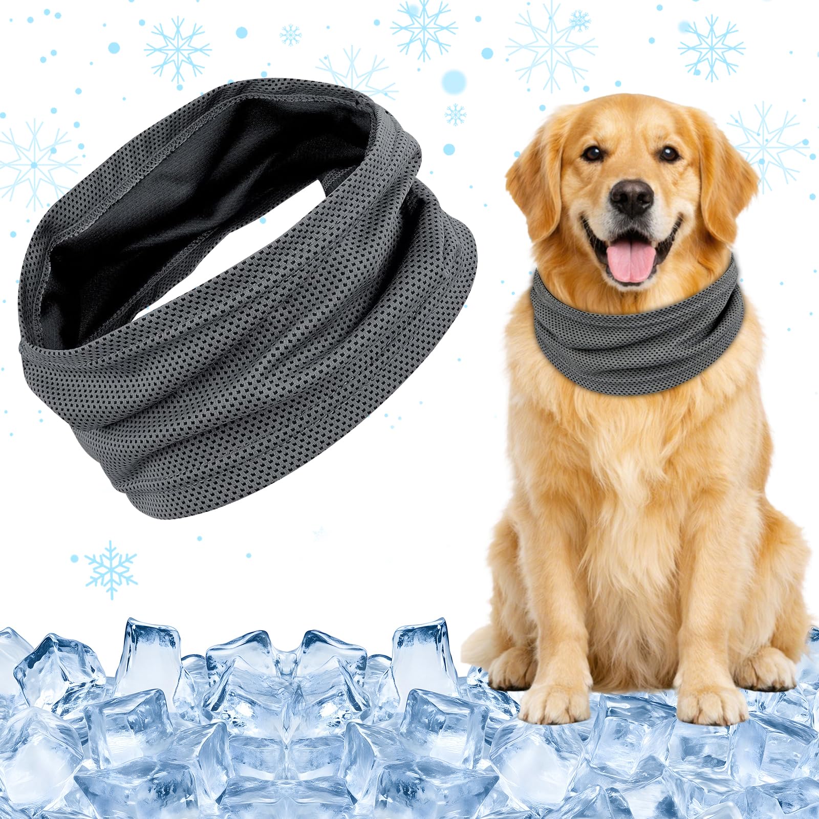 Cooling Collar for Dogs, Cooling Dog Bandana, Cooling Dog Collar, Cooling, Breathable Bandana, Dog Neckerchiefs, Cooling Towel Dog Neckerchief, Cooling for Cooling Dog in Summer