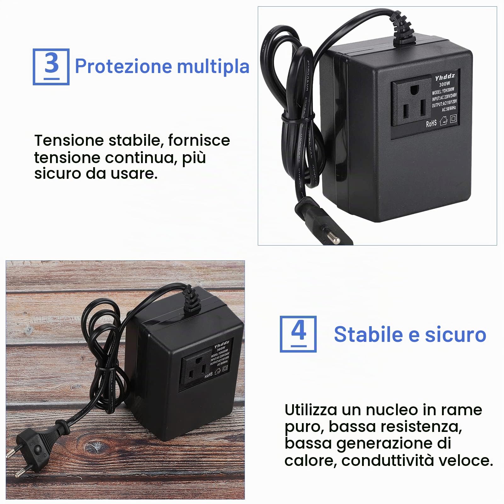 Alimentatore Taelec-Tric 0610 – 6V 2A, 100-240V AC, Certificato CE, Nero