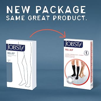 JOBST Relief Knee High Compression Socks, Closed Toe