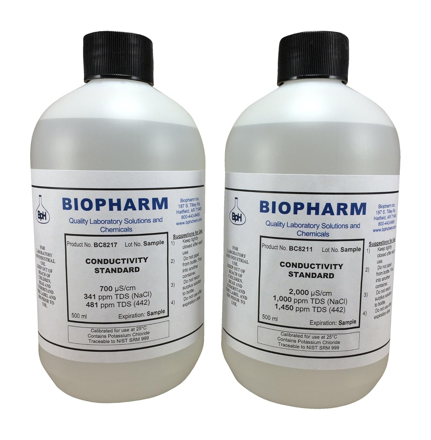 Conductivity Calibration Standard 2Pack — 500 mL Each 700 μS and