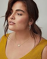 Vista 5 de Kendra Scott - Collar Elisa con dije para mujer, joyería de moda, chapado en oro de 14 quilates