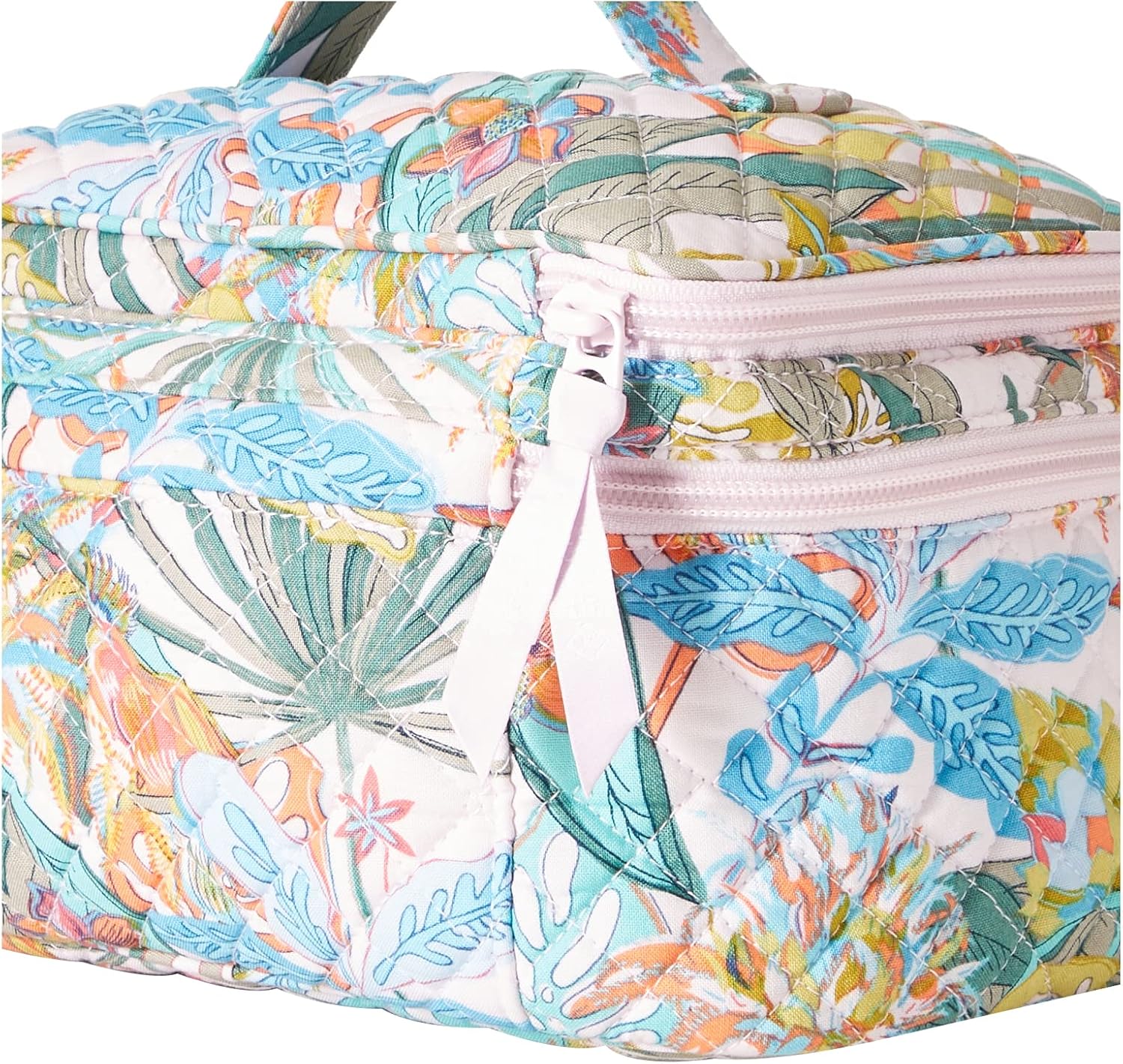 Vera Bradley womens Cotton Brush Cosmetic Organizer Case Makeup Bag, Rain Forest Canopy - Recycled Cotton, One Size US : Industrial & Scientific