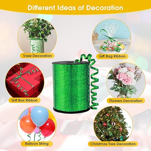 Miniatura 75 de Cinta rizadora morada – Cinta rizadora metálica brillante de 500 yardas para envolver regalos, globos, Halloween y fiestas de cumpleaños Cinta morada