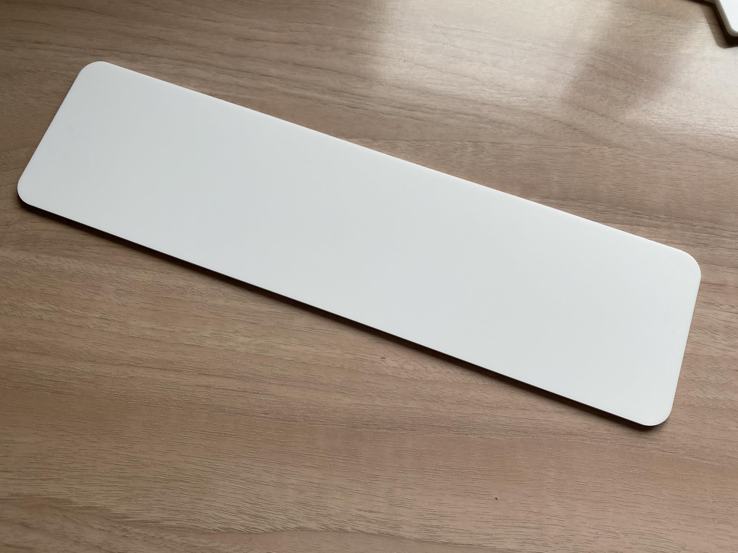 [WOOTTON INDUSTRIES LIMITED] Door Push Finger Plate Matt White Rectangle 290mm x 75mm Self Adhesive - No Holes (Indoor Use)