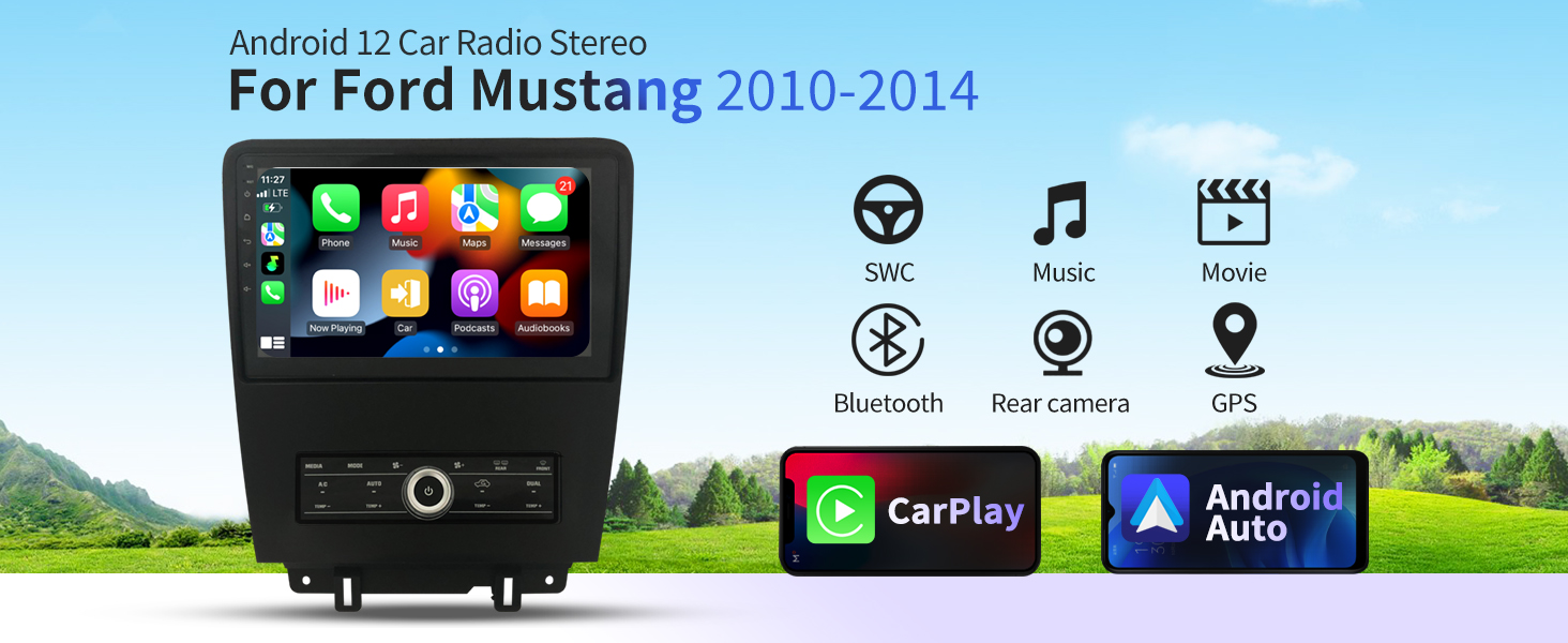 Amazon.com: Car Radio for Ford Mustang 2010-2014 Stereo
