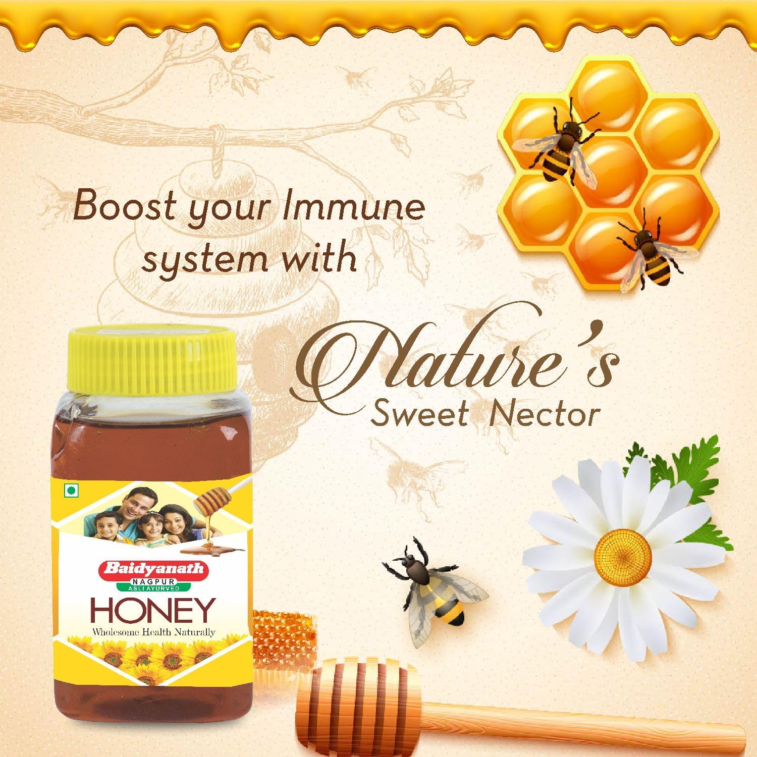 Buy Now Baidyanath Asli Ayurved Honey 500G (Pack Of 2) | Natural Imm... 4 Buy Now Baidyanath Asli Ayurved Honey 500G (Pack Of 2) | Natural Imm...