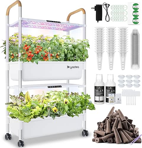 Indoor Hydroponic Growing System with 54 Pods Herbs Garden Kit