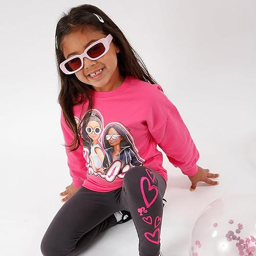 Miniatura 2 de Barbie Conjunto de sudadera y leggings Conjunto Co Ord Conjuntos de trajes y ropa para niñas Producto oficial