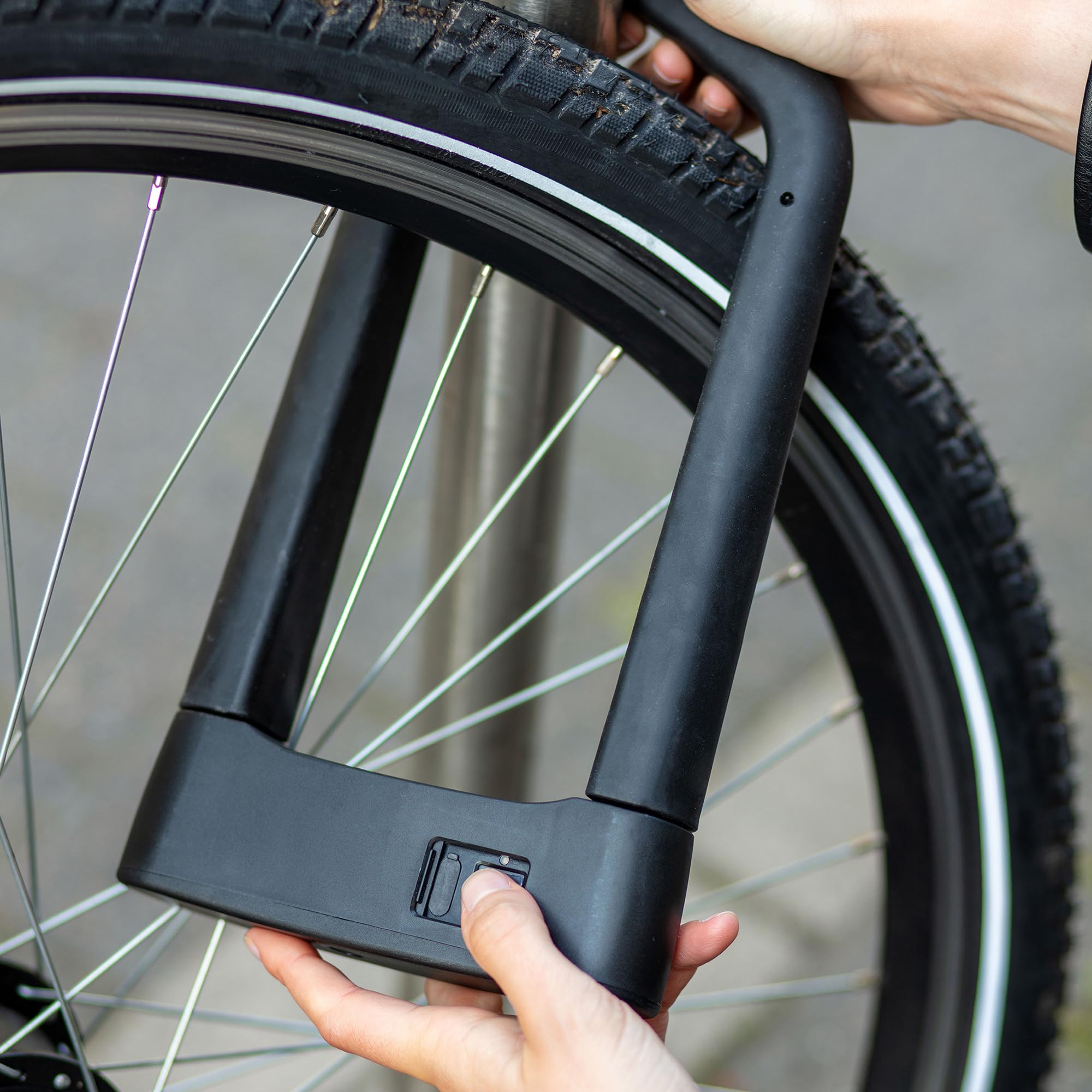 Prophete Antivol de vélo en U avec capteur d'empreintes digitales