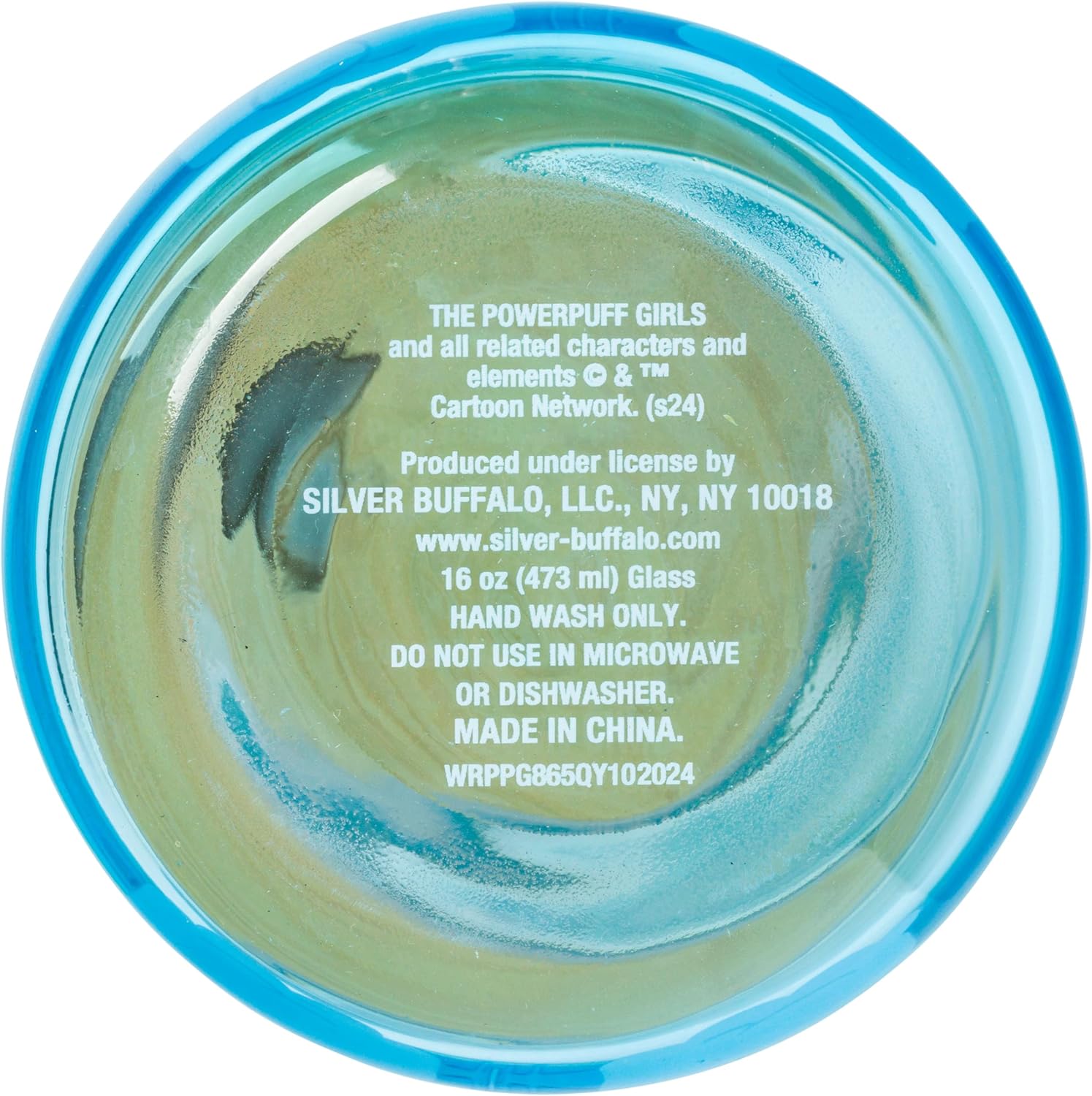 Silver Buffalo The Powerpuff Girls Flying Through Rainbows Featuring Bubbles, Blossom, and Buttercup 2 Pack Blue Glass Jar Tumbler with Bamboo Lid and Glass Straw, 16 Ounces - Image 13