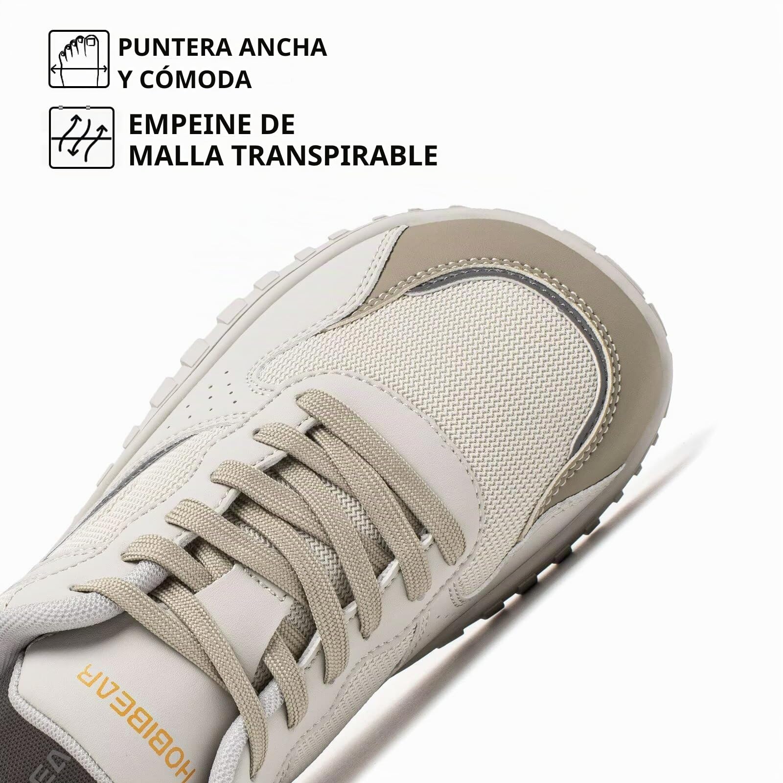 HOBIBEAR Zapatos Barefoot para Mujeres y Hombres | Caja de Dedos Ancha | Zapatillas Cómodas para Correr en Senderos