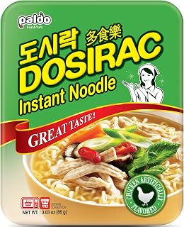 paldo dosirac instant noodle soup (artificial chicken flavor) - 3.04oz [12 units] (648436100026)