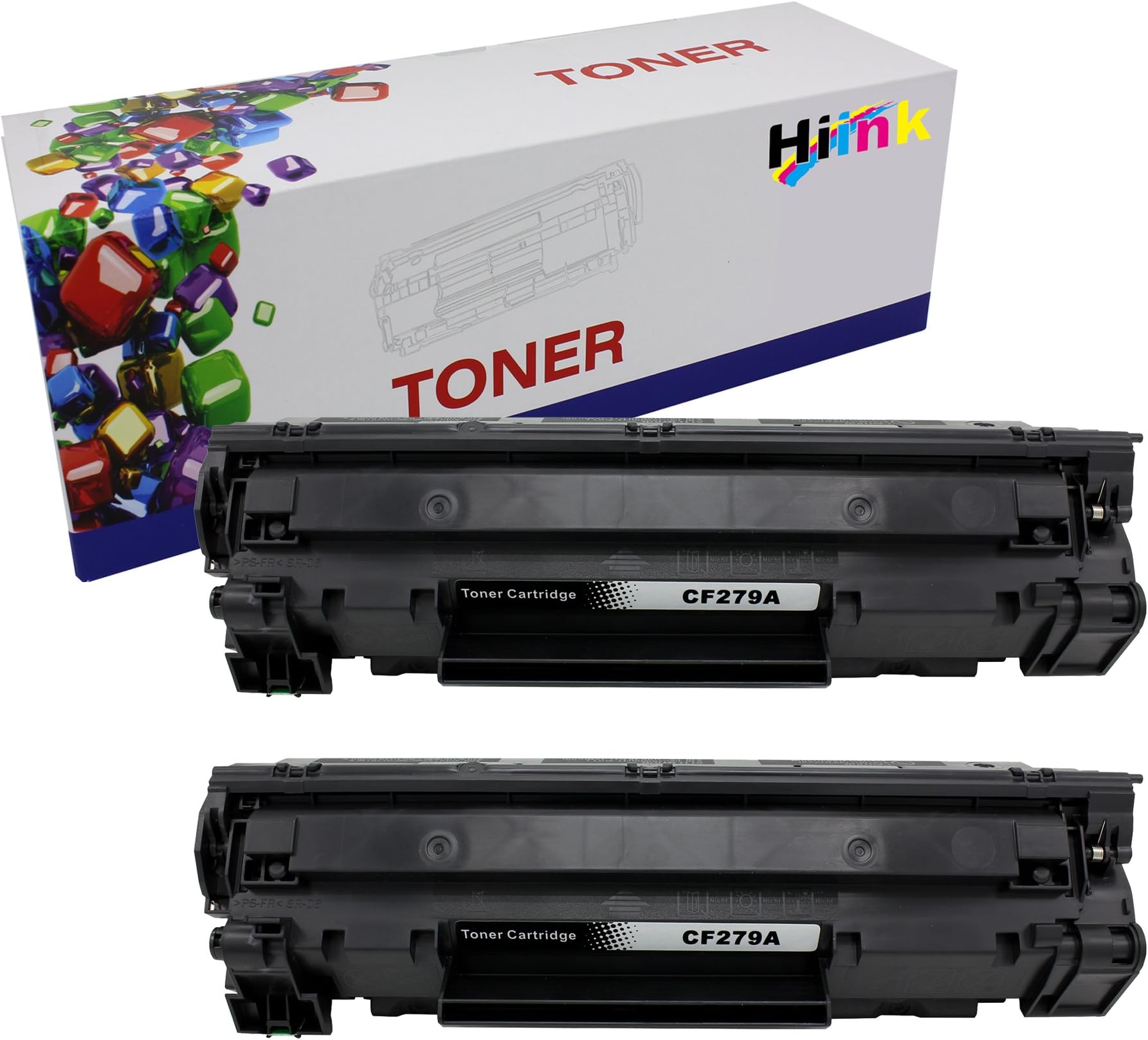 HIINKCompatible Toner Cartridge Replacement for HP CF279A 79A Toner Cartridge for Laserjet Pro M12a M12w MFP M26a M26nw Printer(Black, 2-Pack)