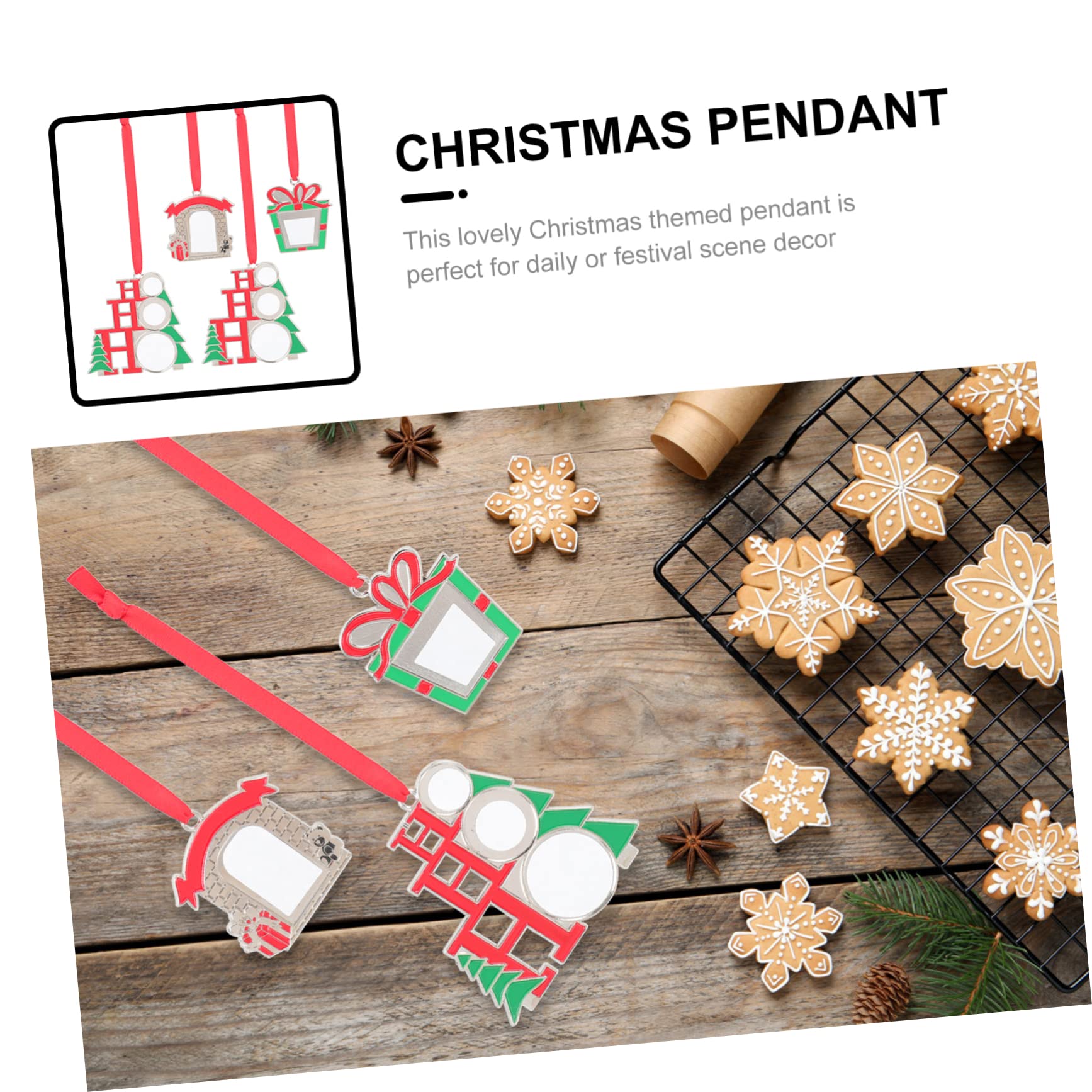 TOPBATHY 16 STK Christbaumschmuck Weihnachtsdekoration Sublimationsanhänger Personalisierter Weihnachtsschmuck Weihnachts-Layout-Requisite Sublimationsrohlinge