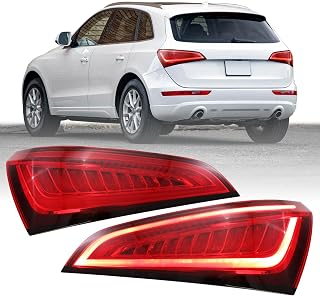 USR 08-12 Typ 8R SUV LED Light Bar UPGRADE Tail Light – Rear Tail Lamps Set (Left + Right) Pair - Compatible with 2008-2012 Audi Q5 (FACELIFT SQ5 STYLE LED TAIL LIGHTS)