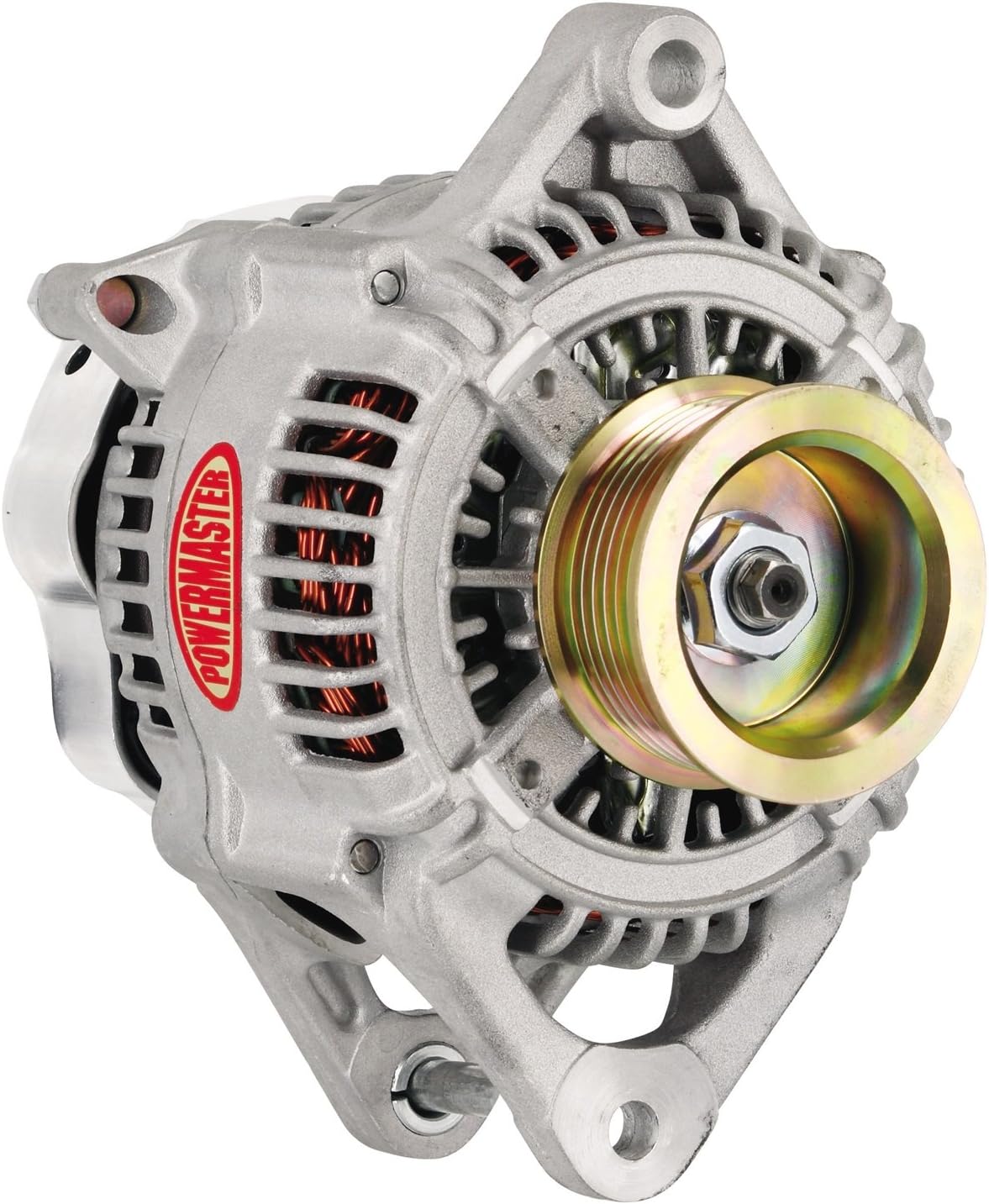 New Chrome Alternator For Chevy BBC/SBC Hotrod - 3-Wire, Billet Pulley, 110 Amp