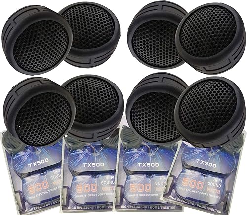Miniatura 7 de 5 pares de 500 vatios Super Car Audio Dome Tweeters 2500W potencia máxima total