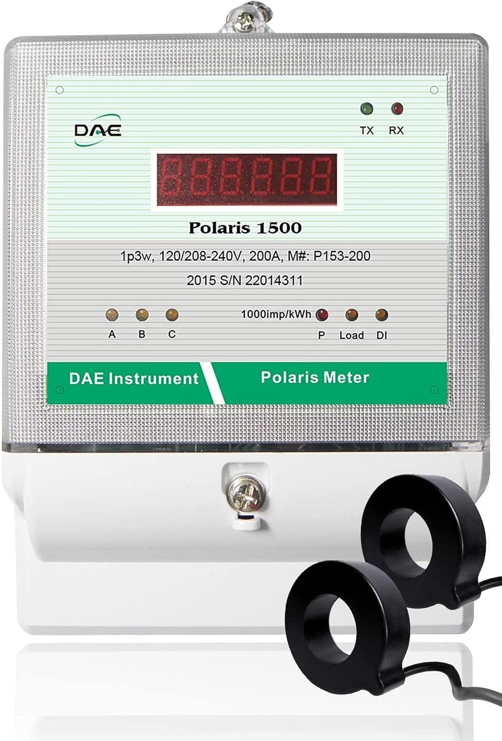 Review DAE P153-200-S KIT, UL kWh Smart Submeter, 1 phase 3 wire (2 hot wire, 1 neutral), 200A, 120/240v, 2 CTs, RS485